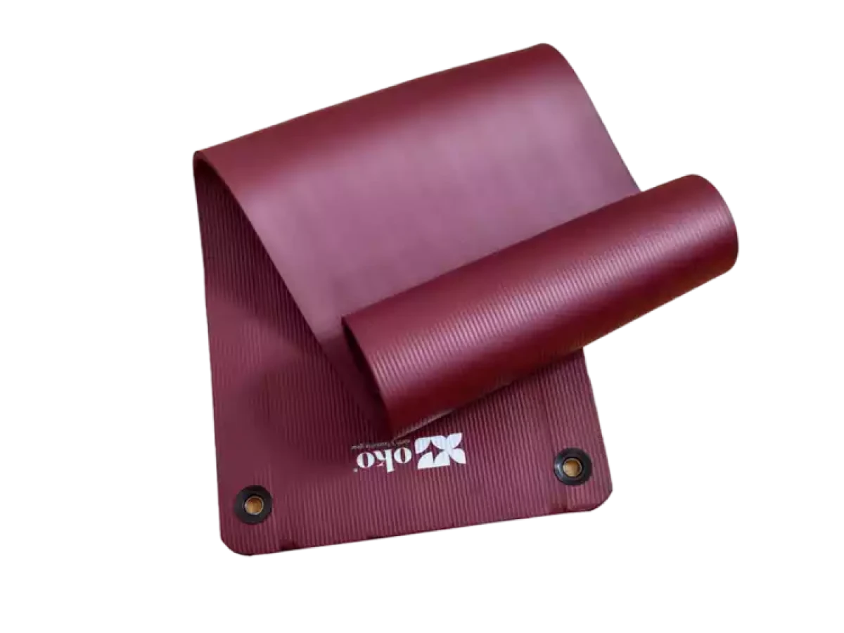 Tappetino yoga eco-responsabile (con occhielli) - spessore 1,5 cm