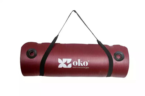 Tappetino yoga eco-responsabile (con occhielli) - spessore 1,5 cm