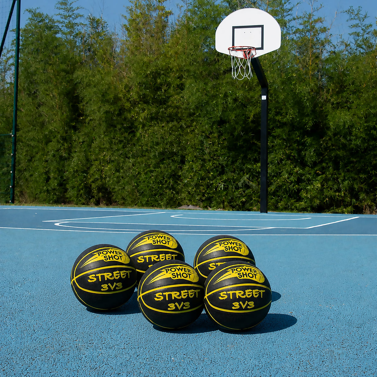 Set di 5 palloni da basket Street 3v3 - pompa per palloni e borsa GRATUITI