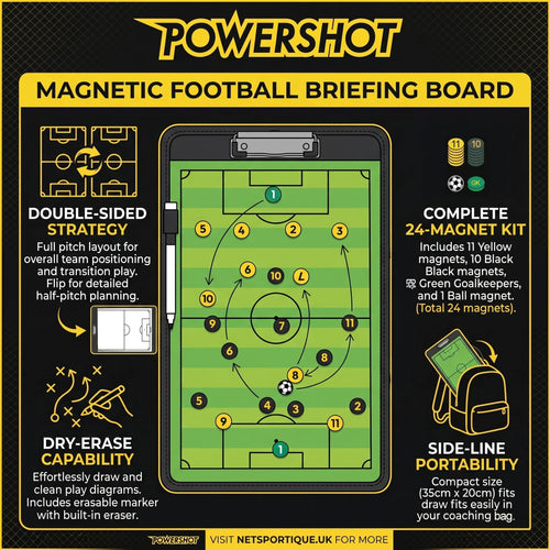 Cartello magnetico tattico per il calcio 35x20 cm