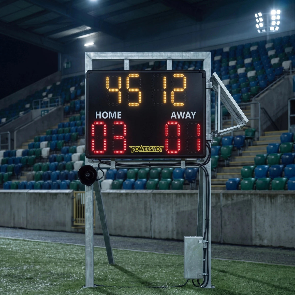 Tabellone segnapunti innovativo per il calcio da esterno – 110 cm x 70 cm x 7 cm
