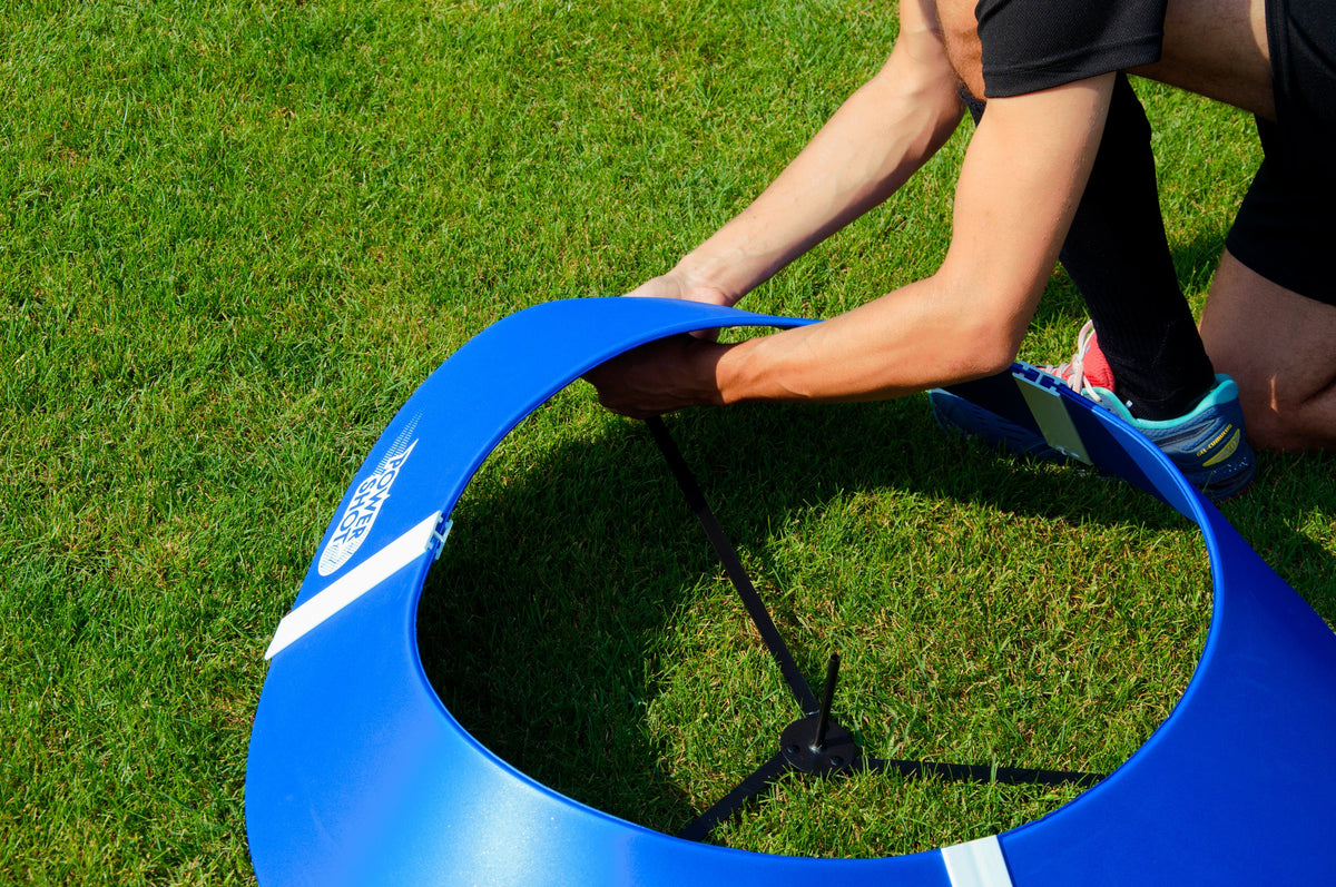 Set di bersagli 10 FOOT GOLF con basi e bandiere