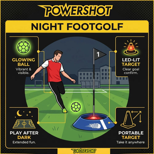 Kit di 6 bersagli FOOT GOLF con luci