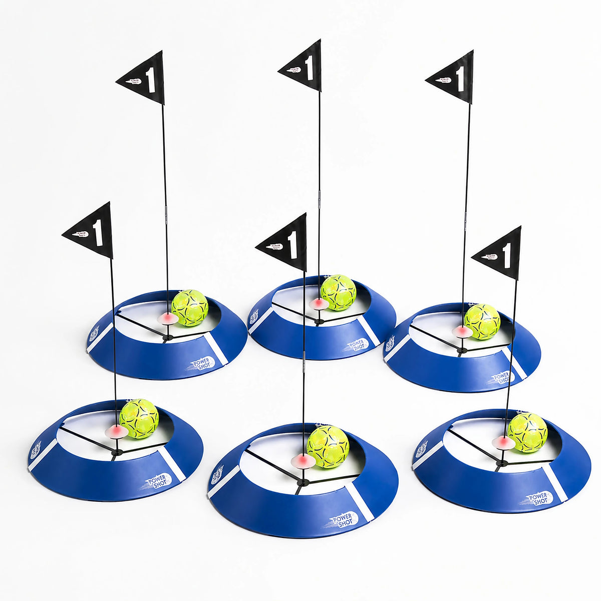 Kit di 6 bersagli FOOT GOLF con luci