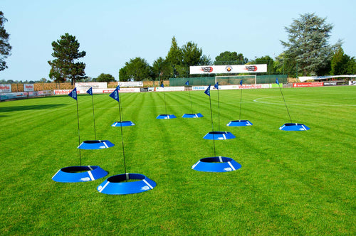 Kit di 10 piastrine da FOOT GOLF con piastrine luminose