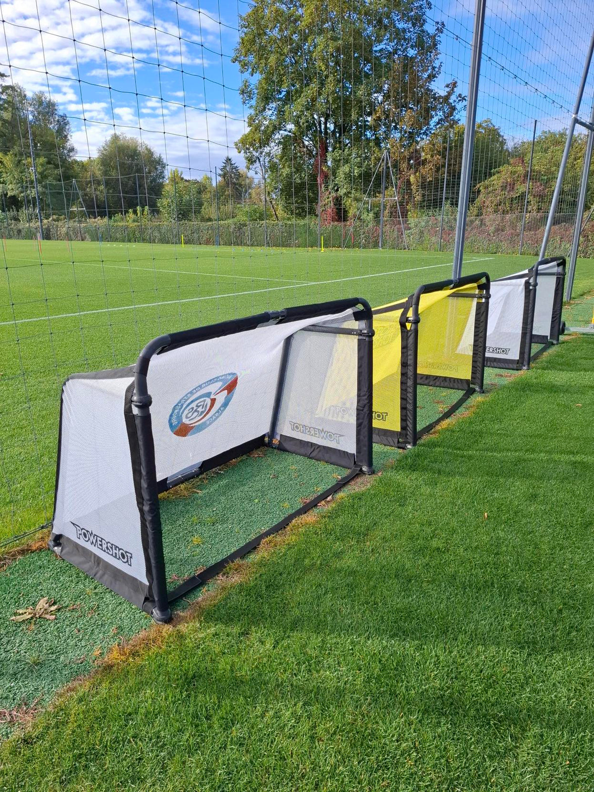 Porta da calcio pieghevole bianca - Alluminio - 1,50 x 1 m