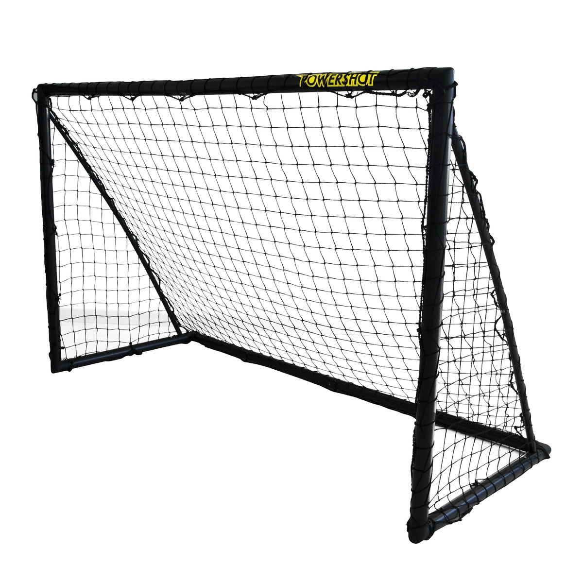 Pair of Football goals - 1.8m x 1.2m - uPVC black Powershot