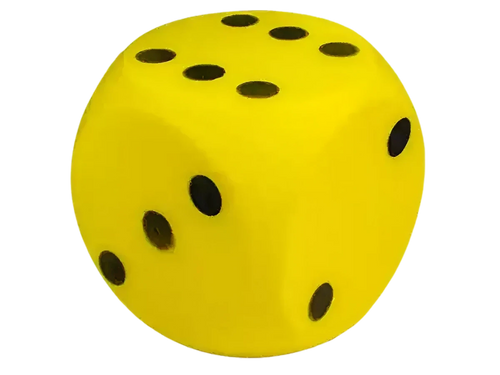 Dadi giganti in schiuma