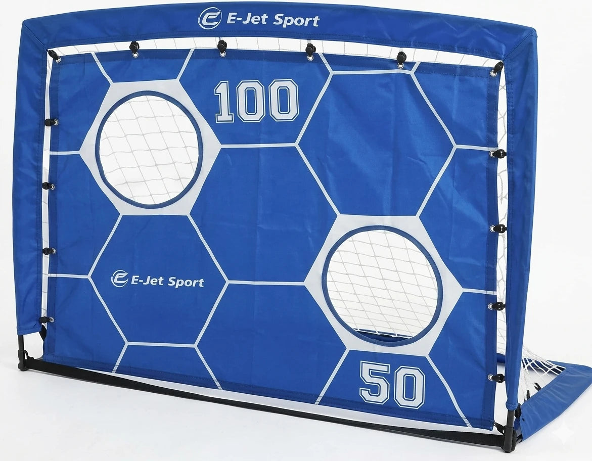 Porta da calcio 2 in 1 con bersaglio di allenamento