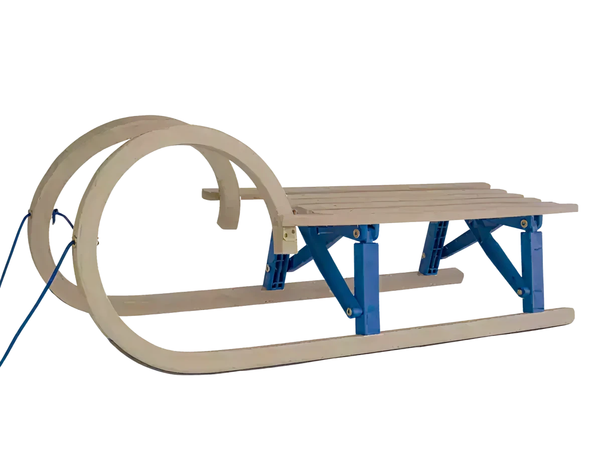 Slitta pieghevole in legno per lumache - 110 cm