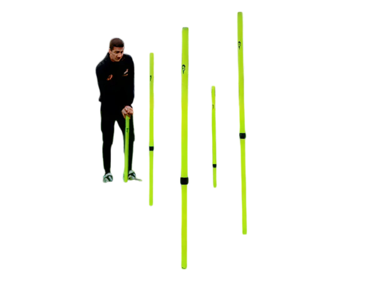 Set di 5 paletti per slalom (altezza regolabile)