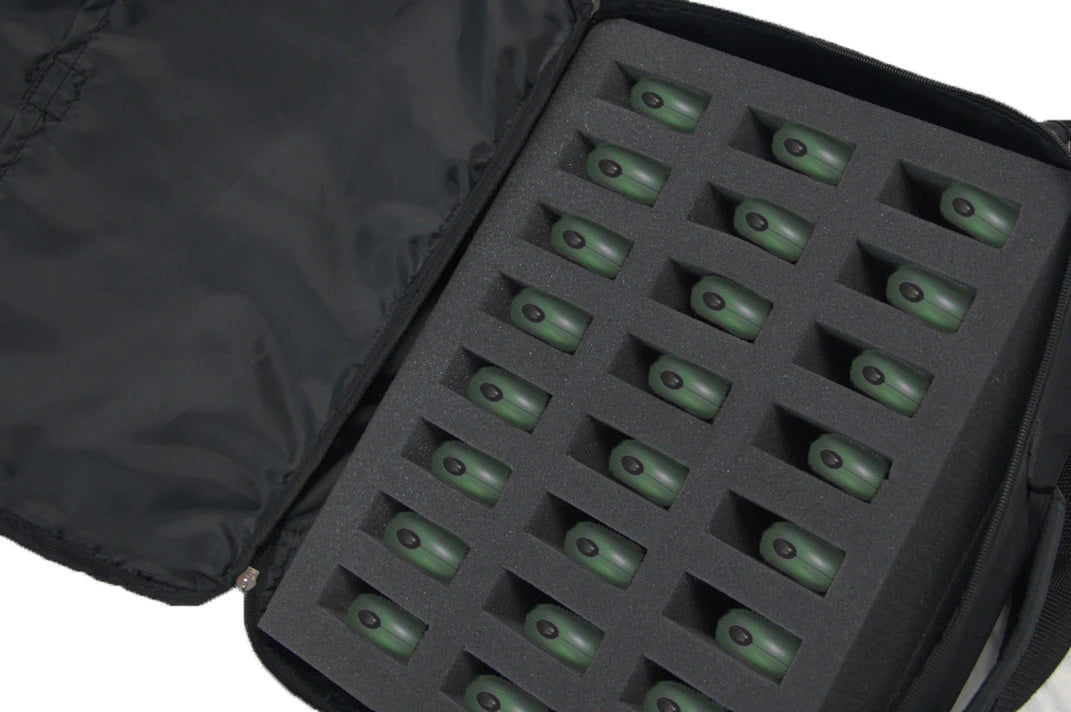 Set di 24 cronometri con 60 memorie e borsa di trasporto