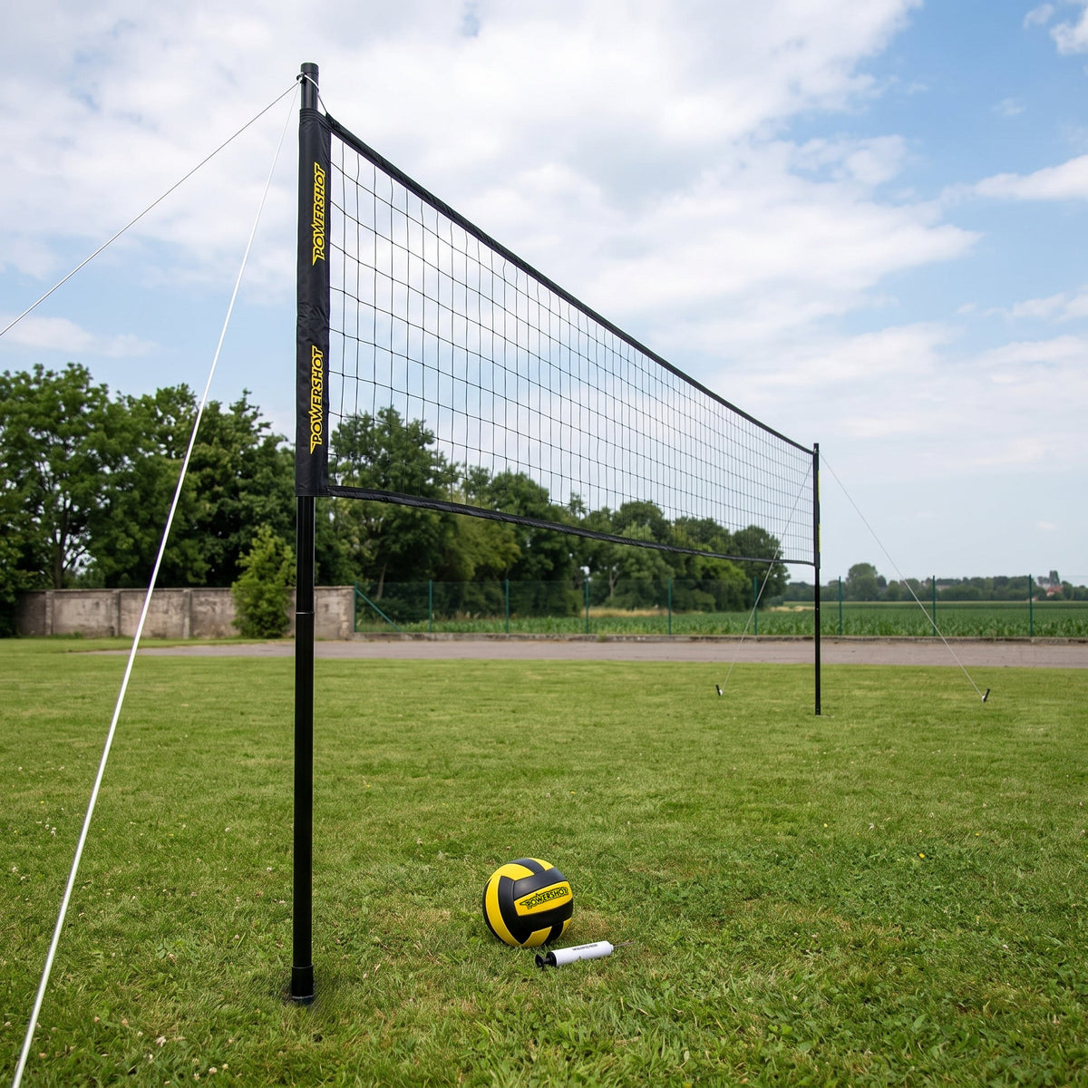 Set da pallavolo 9,14 m - Con pali, sacchetto, rete, palla e pompa