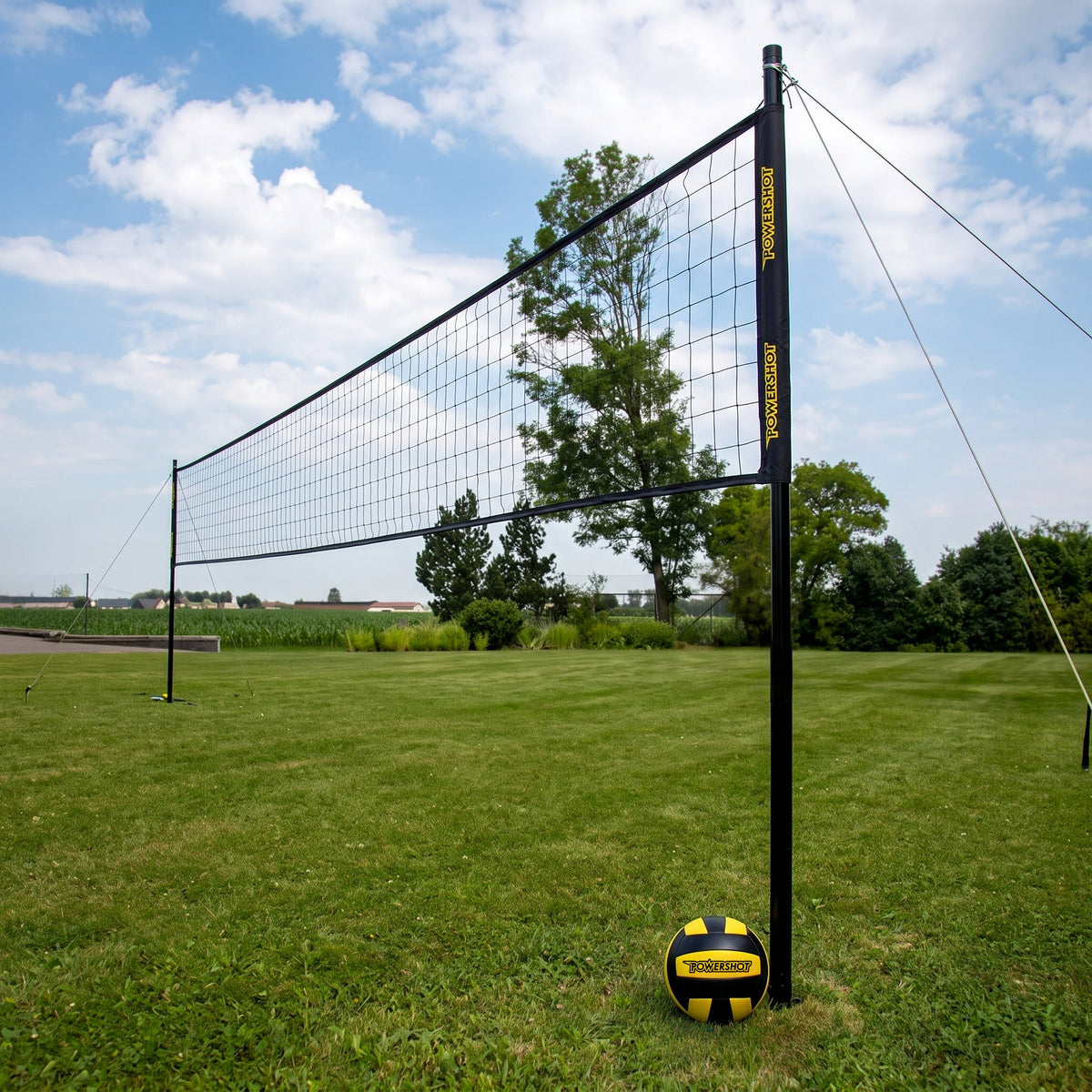Set da pallavolo 9,14 m - Con pali, sacchetto, rete, palla e pompa