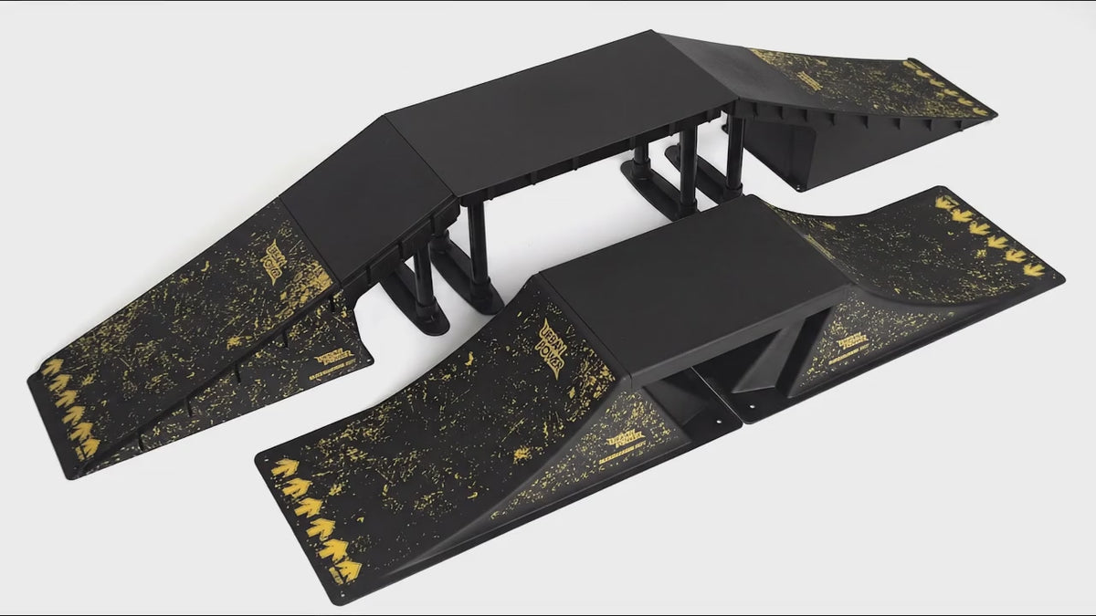 Set di mini rampe da skateboard modulari - 6 configurazioni
