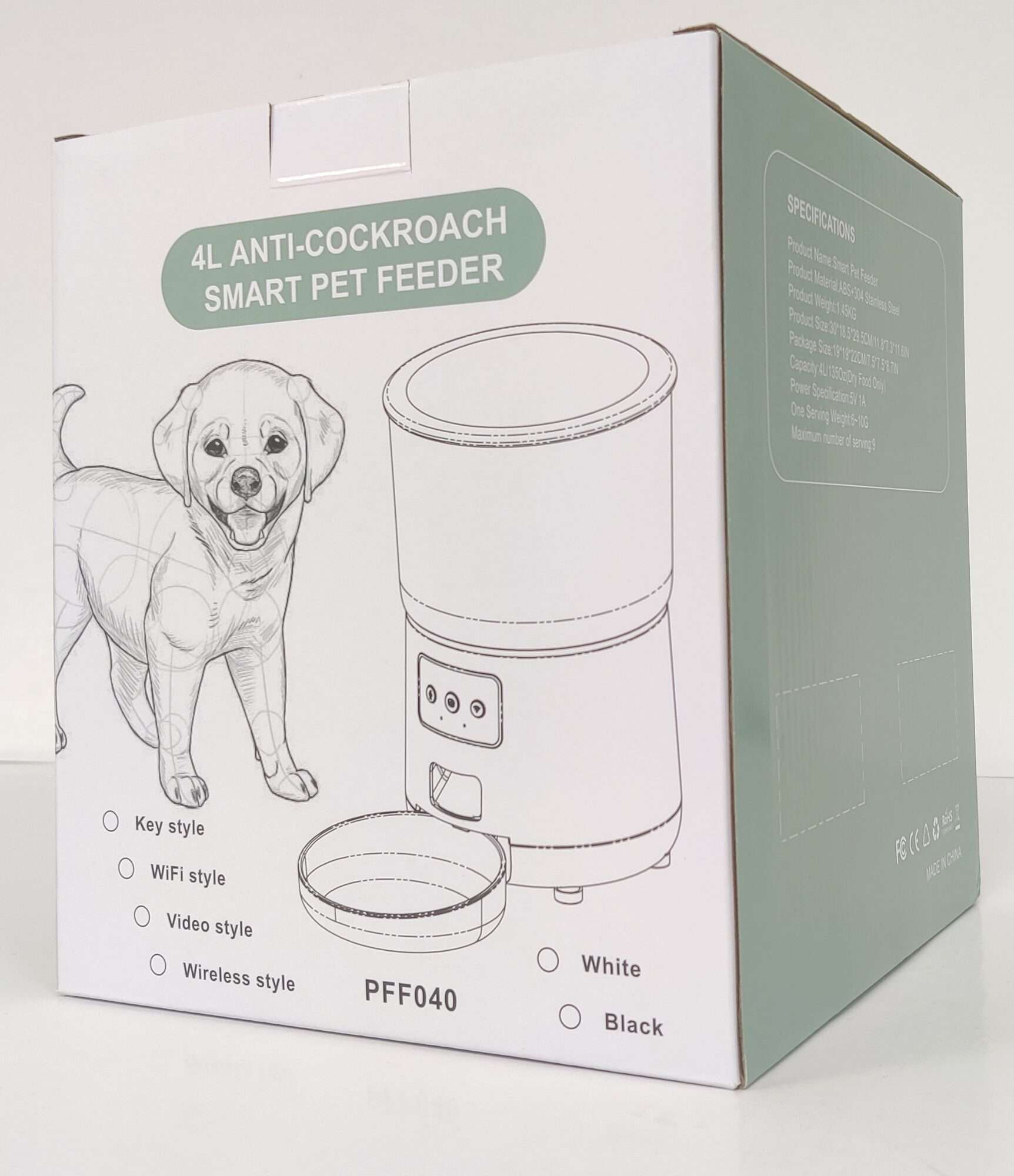 Image du produit : Distributore di cibo per cani e gatti - 4L