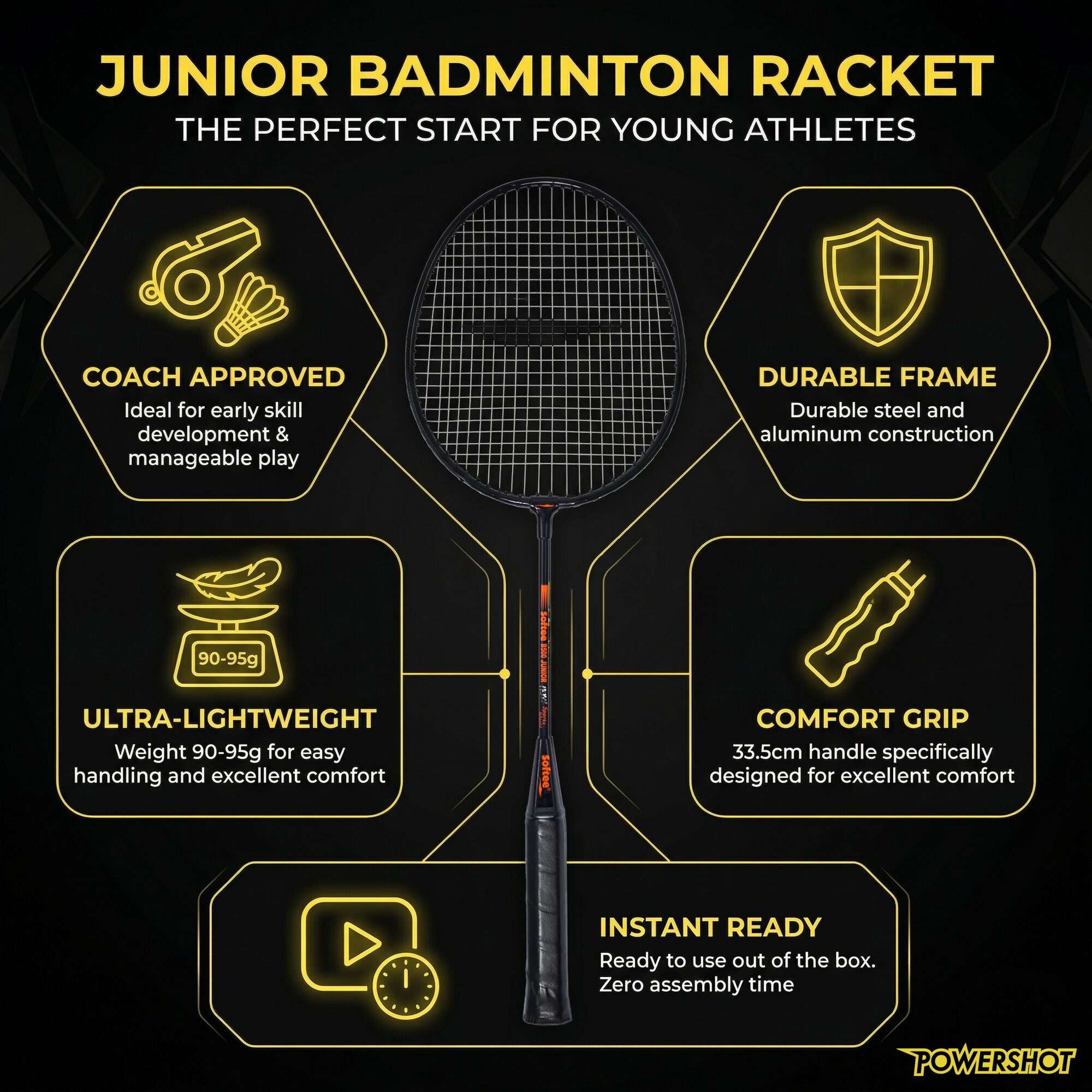 Image du produit : Racchette da badminton per lo sport giovanile