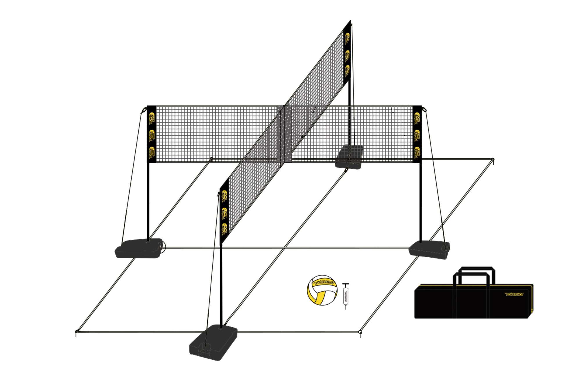 Image du produit : Pallavolo Fun Net 4 persone