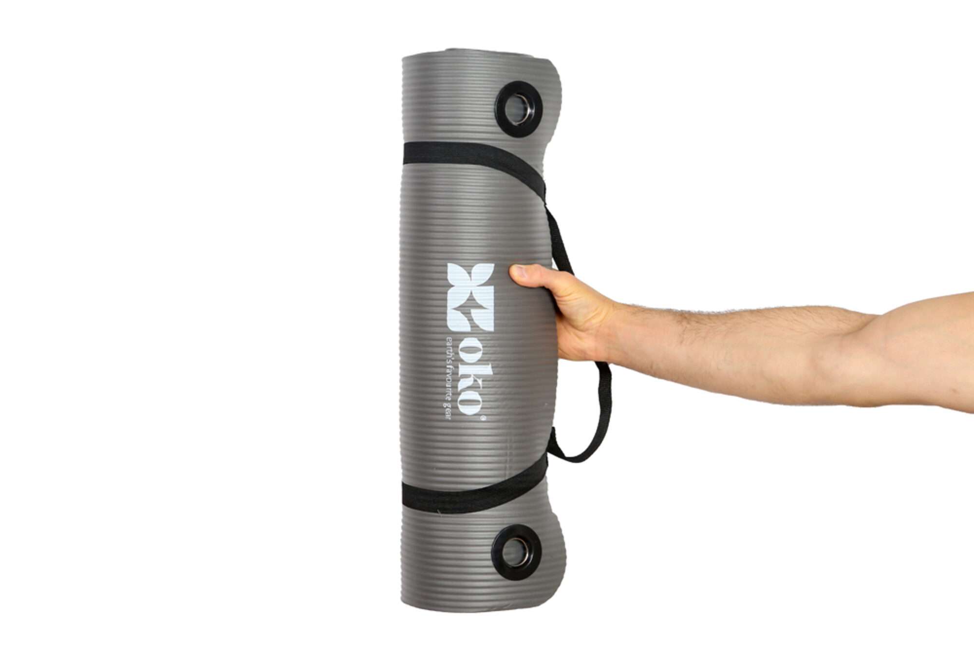 Image du produit : Tappetino da yoga OKO con occhielli, spessore a scelta tra 0,8 e 1,5 cm