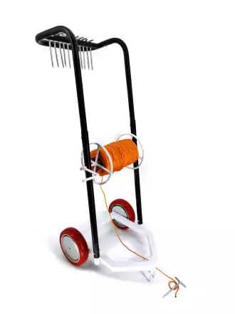 Carrello con corda segnacampo