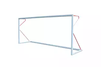 Porta da calcio a 11 - Trasportabile - Alluminio - PROFESSIONALE - Rosso