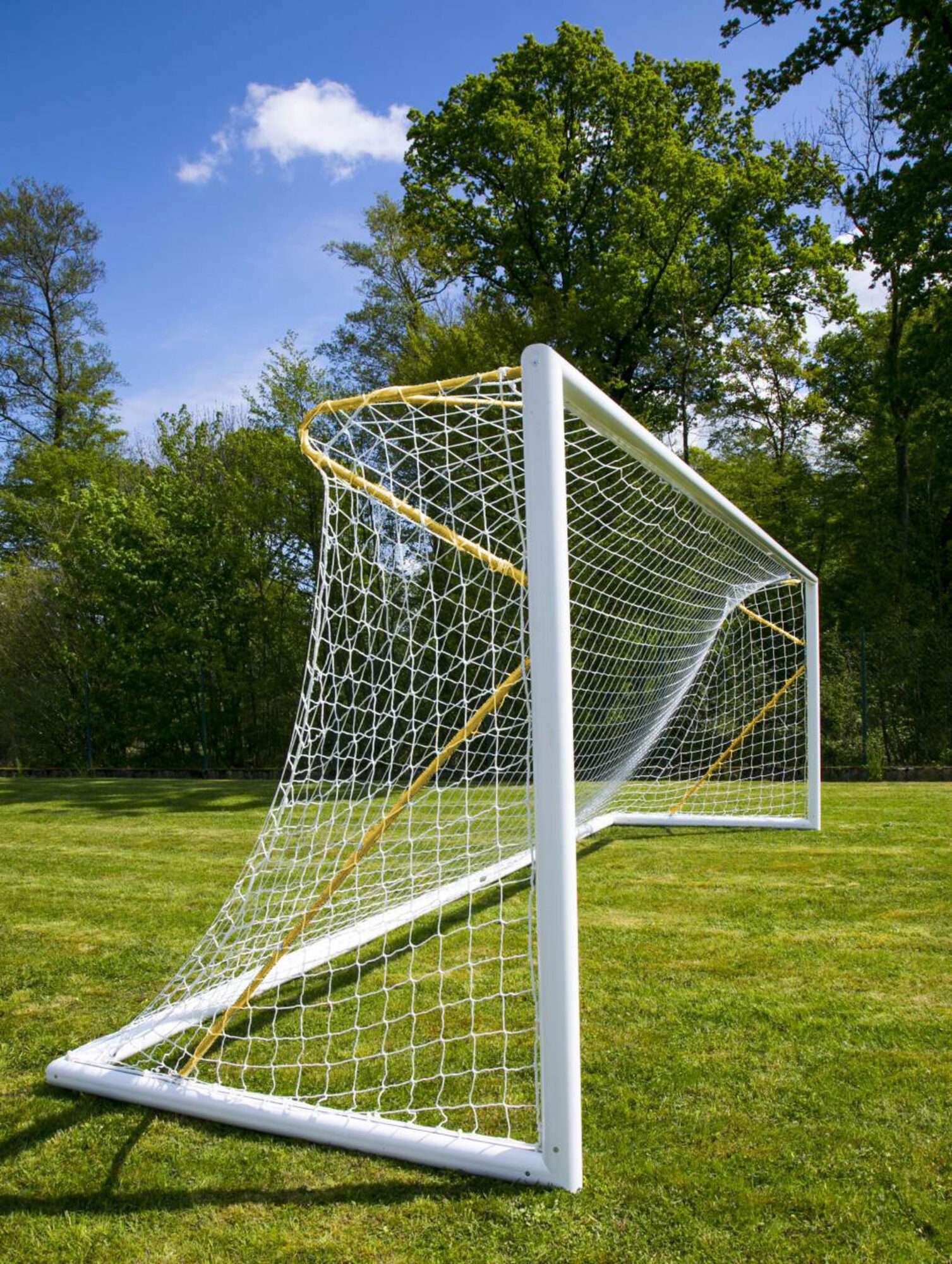 Image du produit : Porta da calcio a 11 - Trasportabile - Alluminio - PROFESSIONALE - Giallo