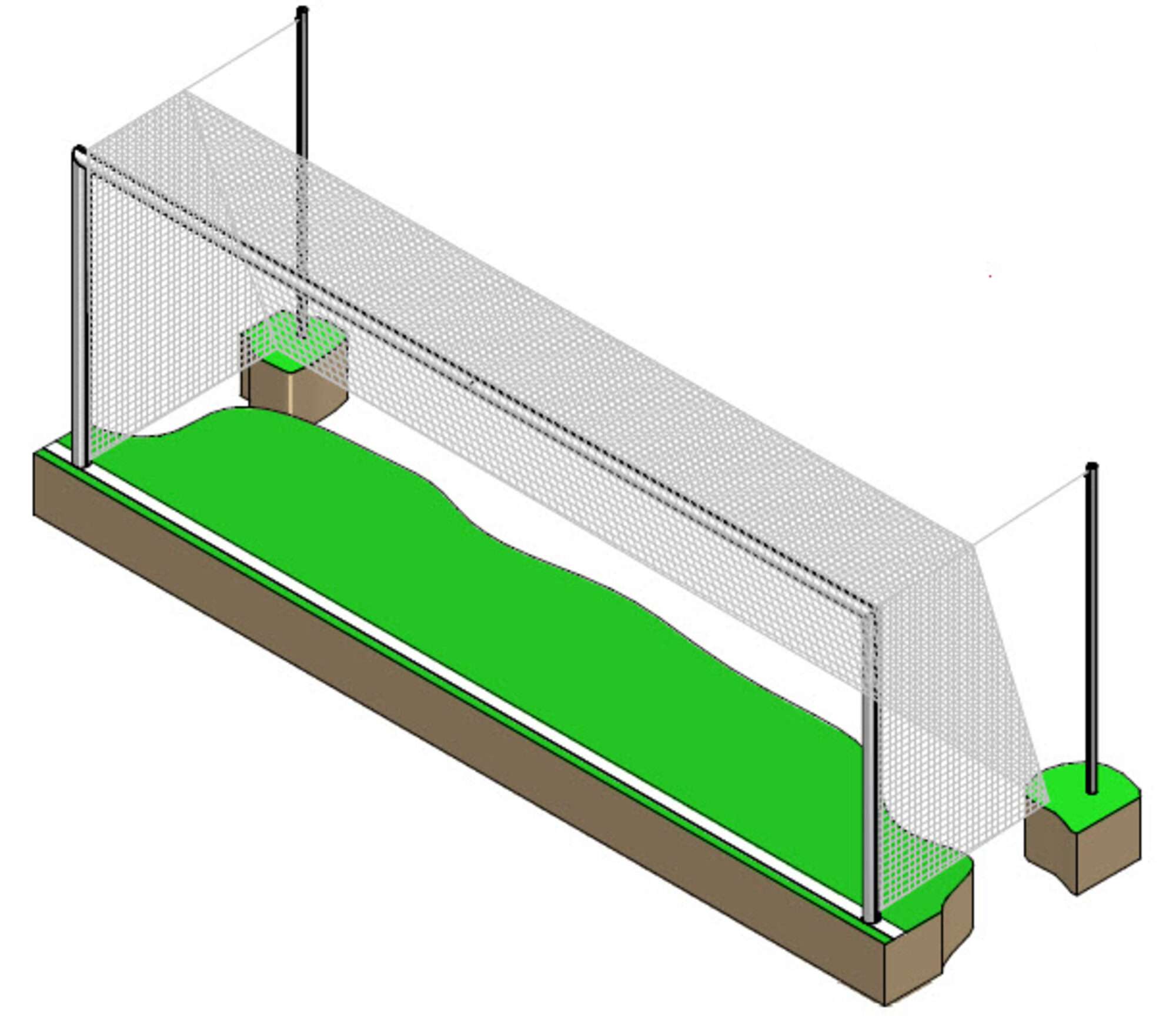 Image du produit : Porta da calcio a 11 - Alluminio - PROFESSIONNEL