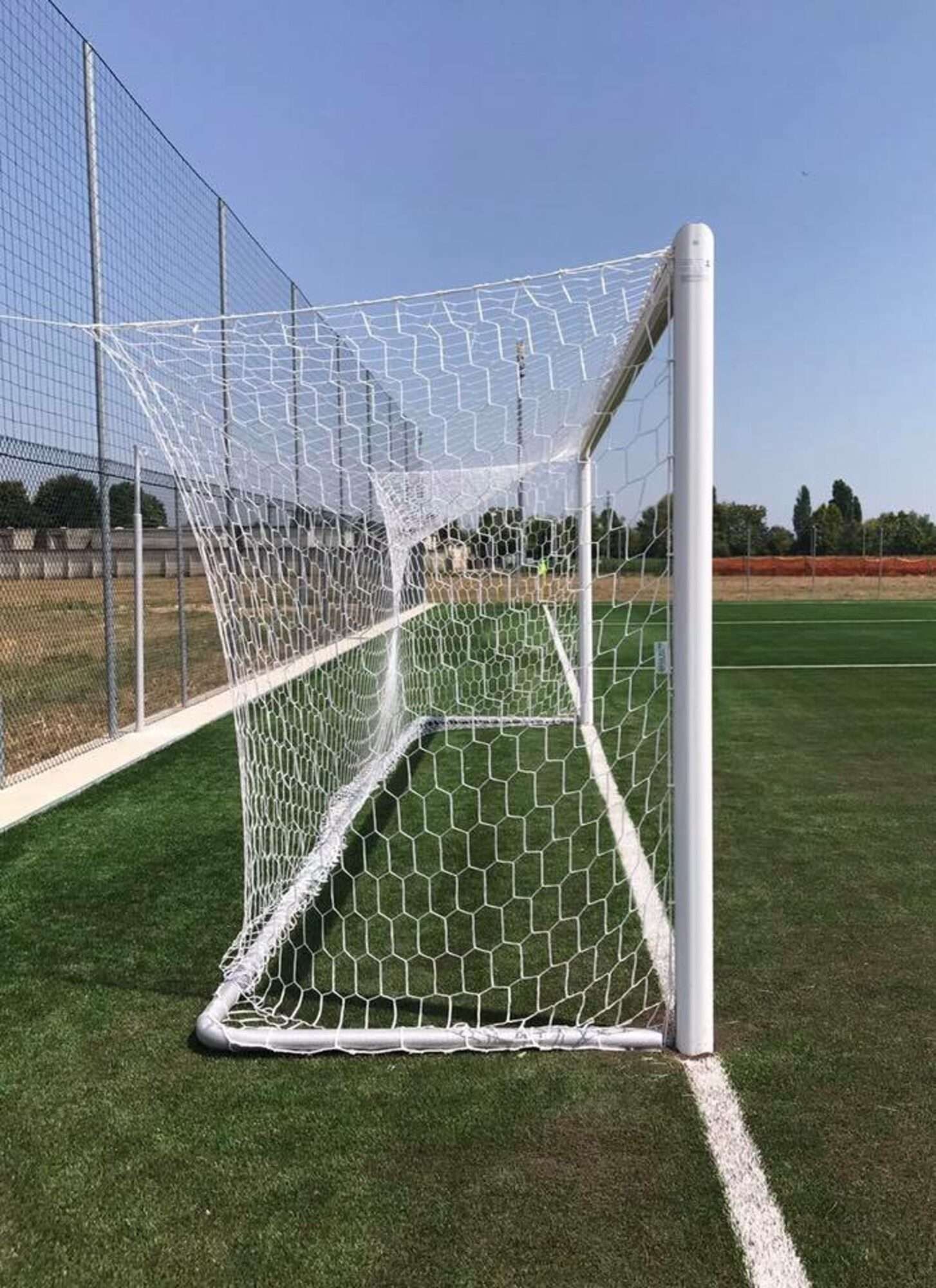 Image du produit : Porta da calcio regolamentare in alluminio fissa ( 7,32 x 2,44m )