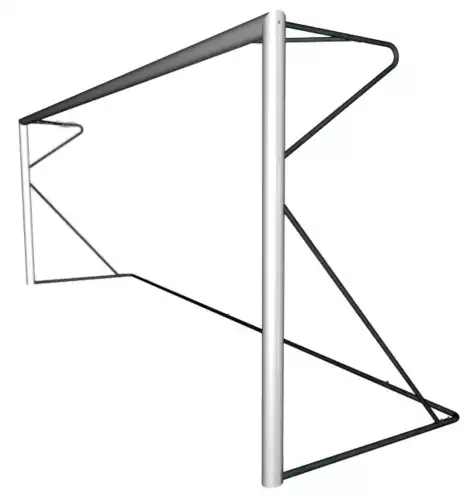 Image du produit : Porta calcio a 8 trasportabile in alluminio - sez. 120 x 100 mm