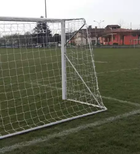 Image du produit : Porta calcio a 8 trasportabile in alluminio - sez. 120 x 100 mm