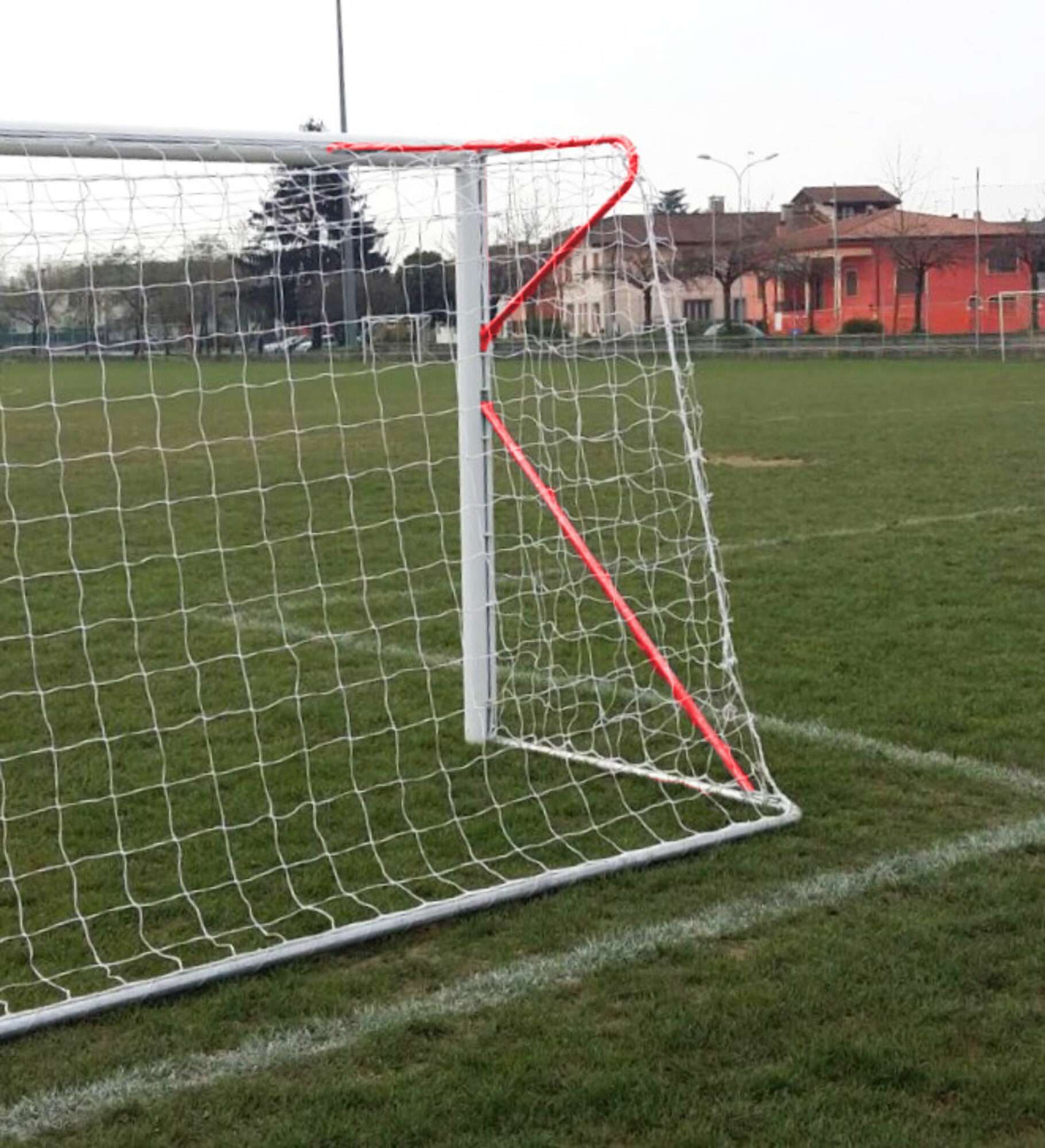 Image du produit : Porta da calcio a 8 trasportabile - Rosso