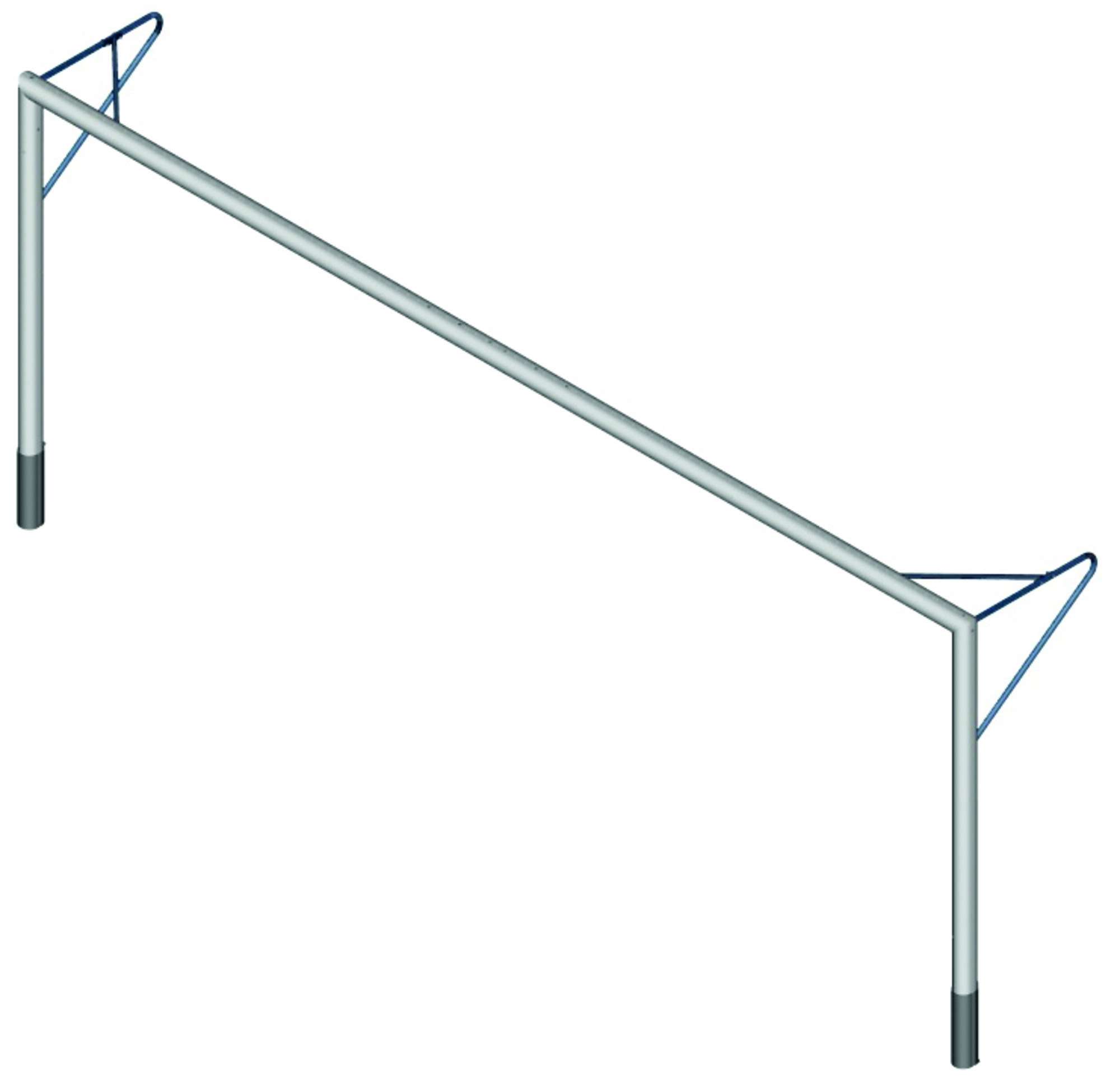 Image du produit : Porta da calcio regolamentare in aluminio (120 x 100 mm) fissa - 5 x 2 m