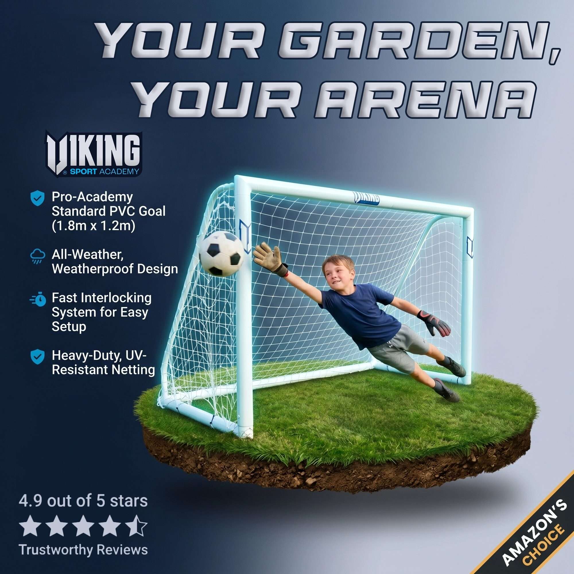Image du produit : Porta da giardino Netsportique 1,8 x 1,2 m