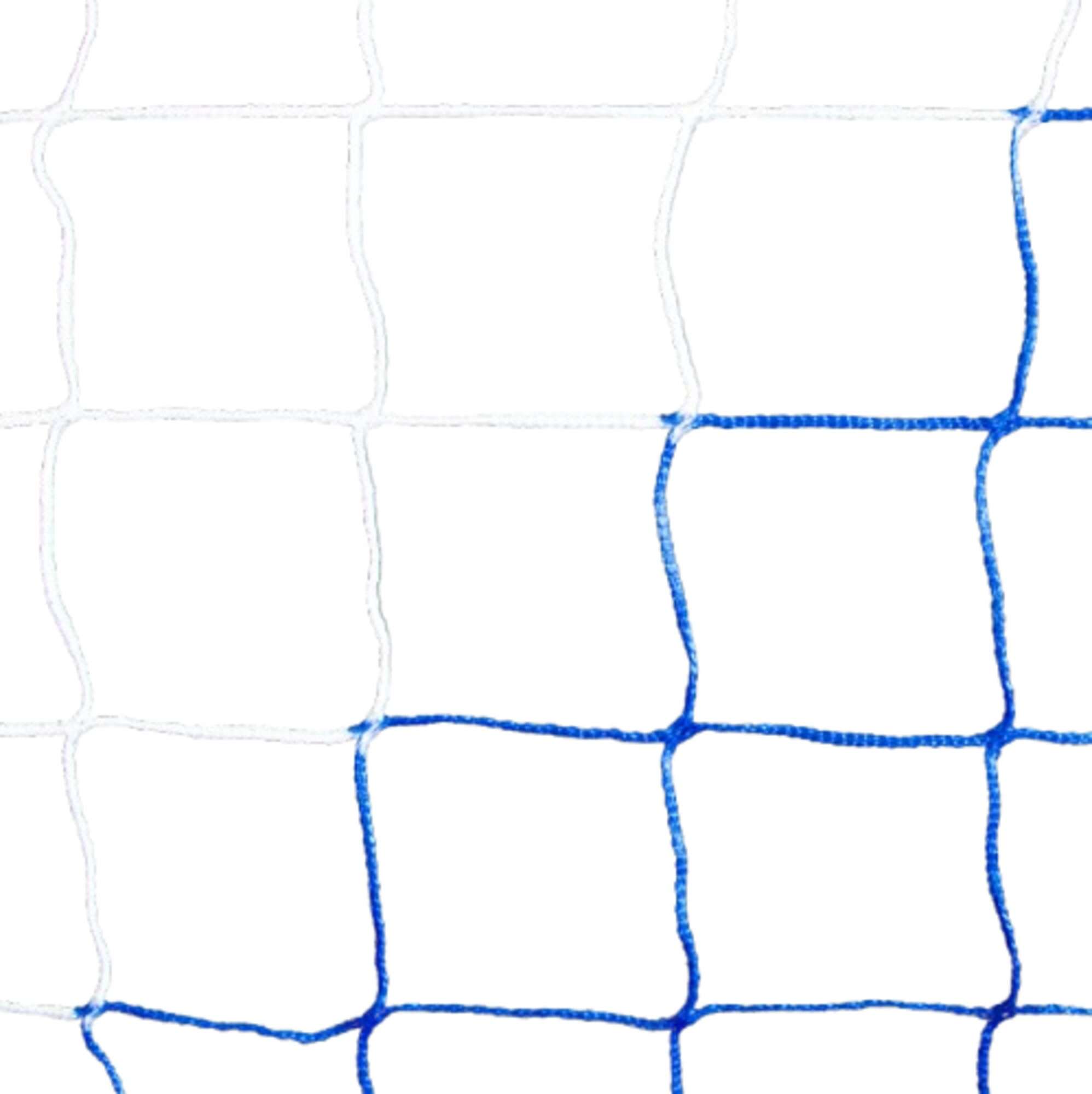 Image du produit : Rete da calcio 6 x 2,1 m blu/bianco - Diametro: 3 mm