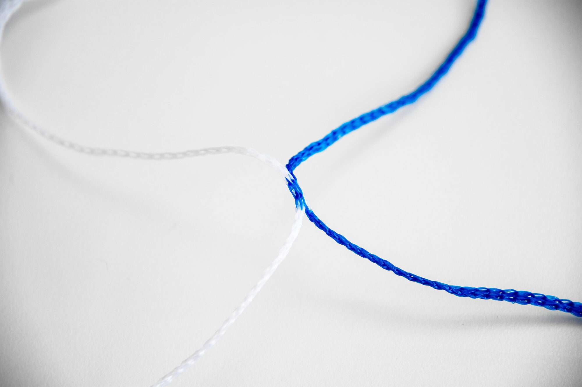 Image du produit : Rete da calcio 6 x 2,1 m blu/bianco - Diametro: 3 mm