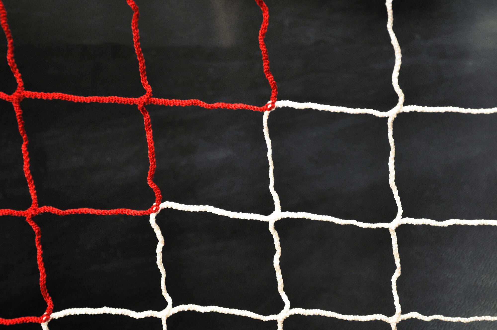 Image du produit : Rete da calcio - 6 x 2,1 m - 3 mm - ROSSO/NERO