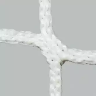 Rete da calcio 5 x 2 m bianca 3,5 mm