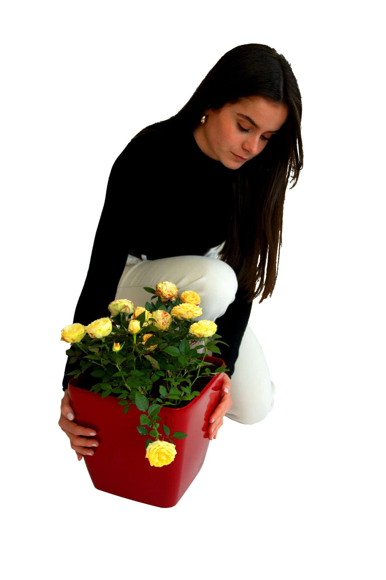 Image du produit : Vaso autoirrigante QUADRATO - 24cm x 24cm x 25cm