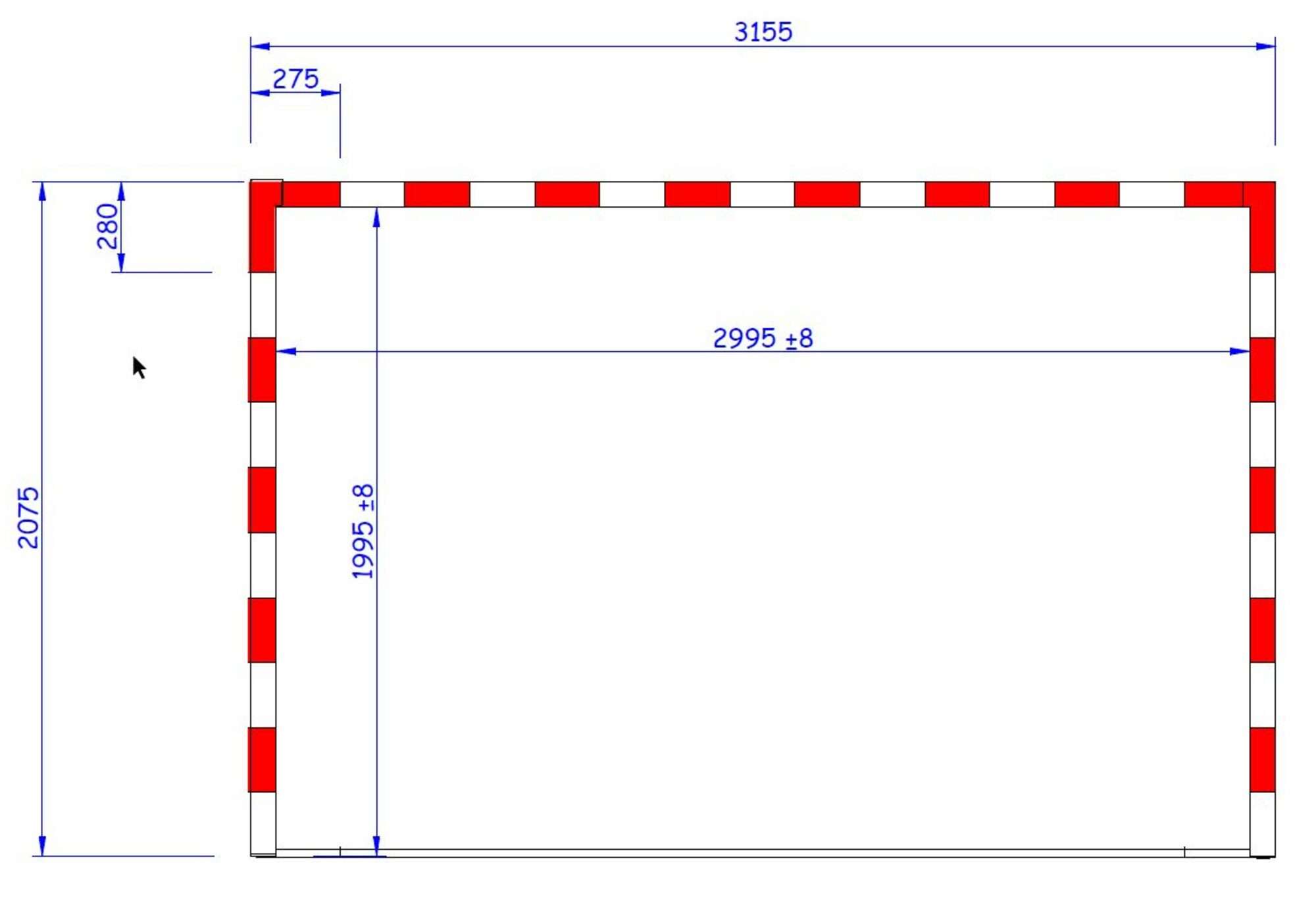 Image du produit : Porta da pallamano - Mobile - Acciaio o alluminio