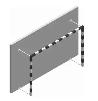 Porta da pallamano - Pieghevole - Acciaio o alluminio