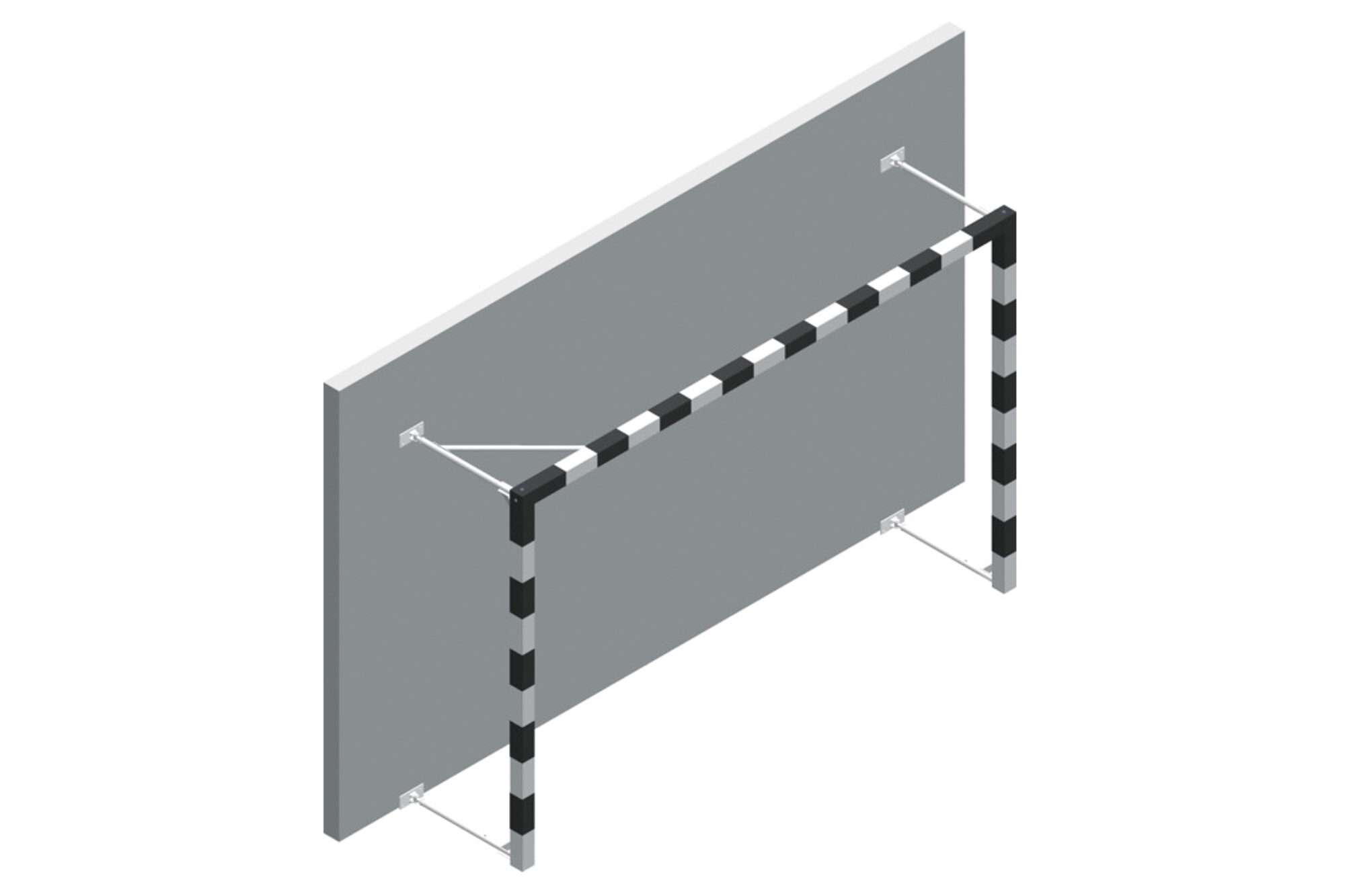 Image du produit : Porta da pallamano ribaltabile in acciaio