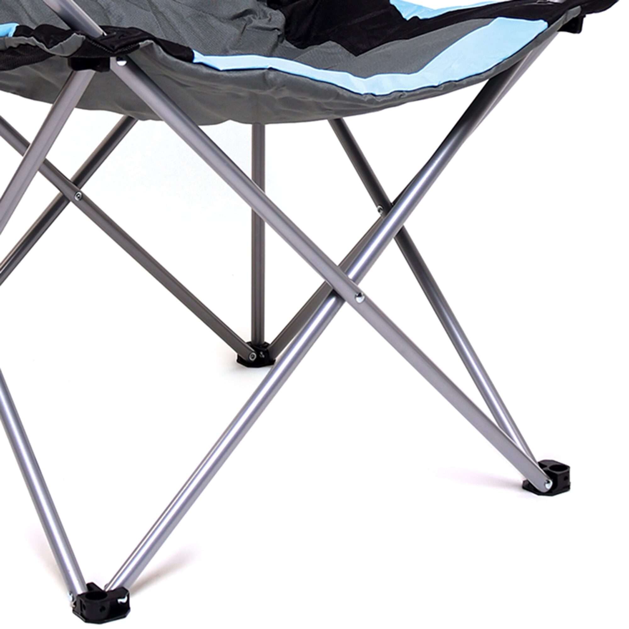 Image du produit : Set di 2 sedie da campeggio con portabottiglie sul bracciolo