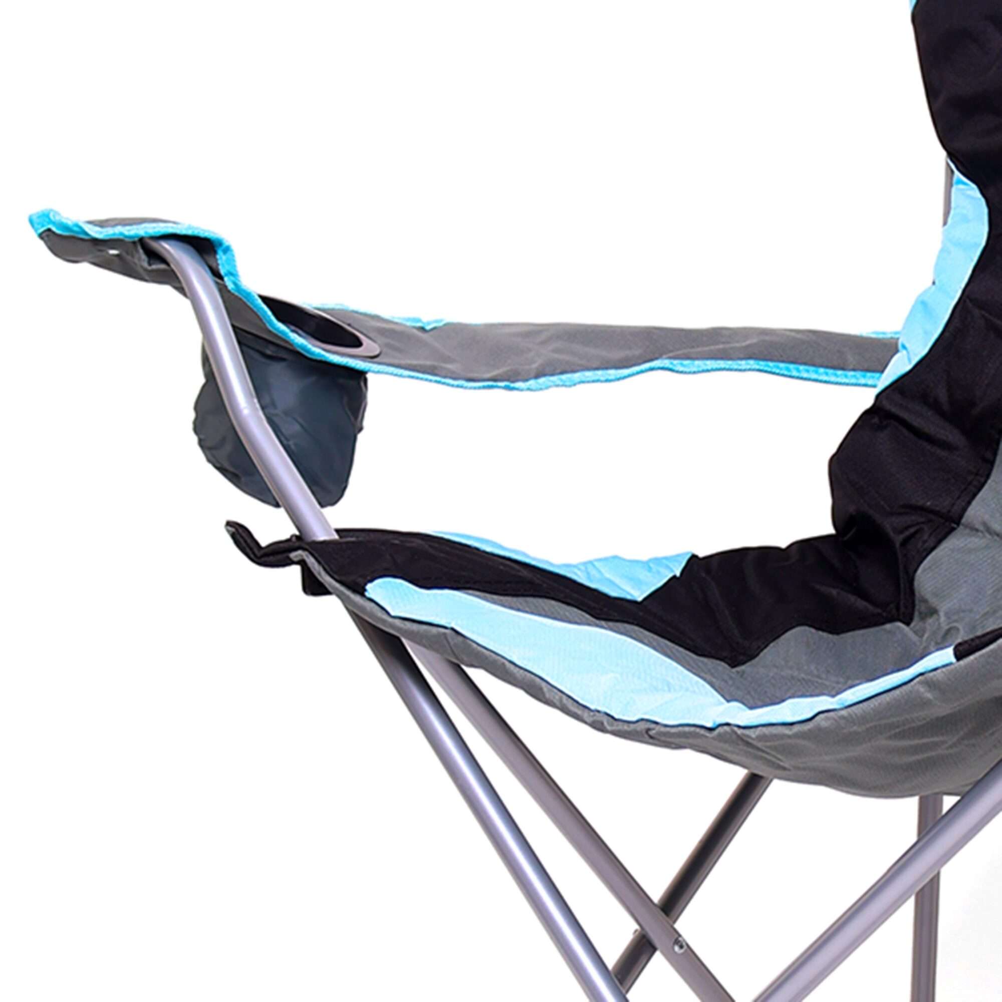 Image du produit : Set di 2 sedie da campeggio con portabottiglie sul bracciolo