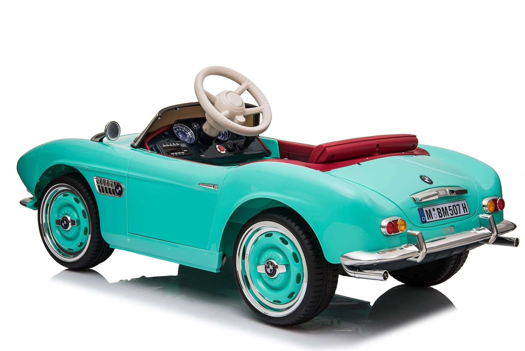 Image du produit : BMW 507 Auto elettrica ufficiale per bambini - Verde menta (da 3 a 8 anni)