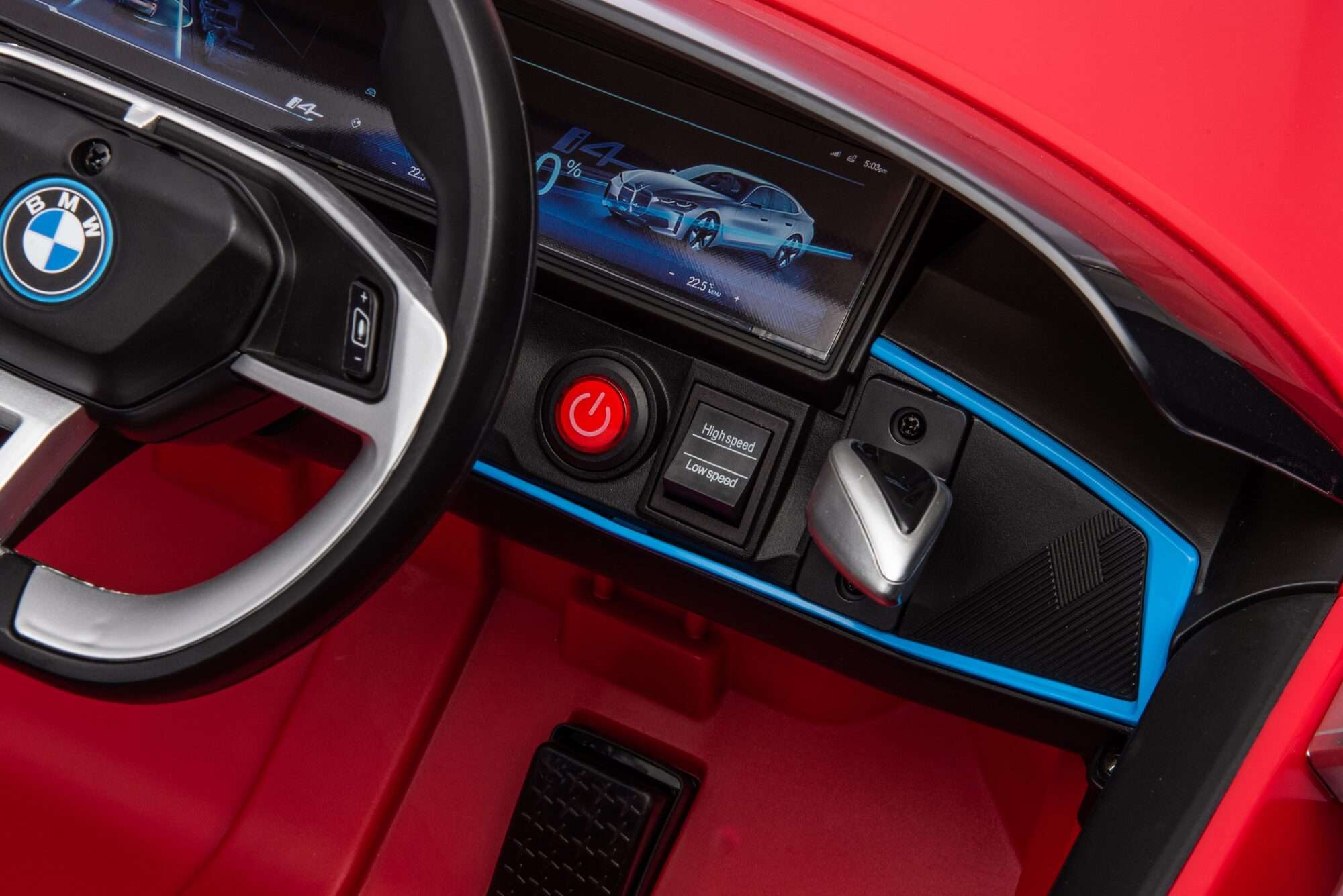 Image du produit : Auto elettrica ufficiale BMW i4 per bambini - Rosso metallizzato (da 3 a 8 anni)