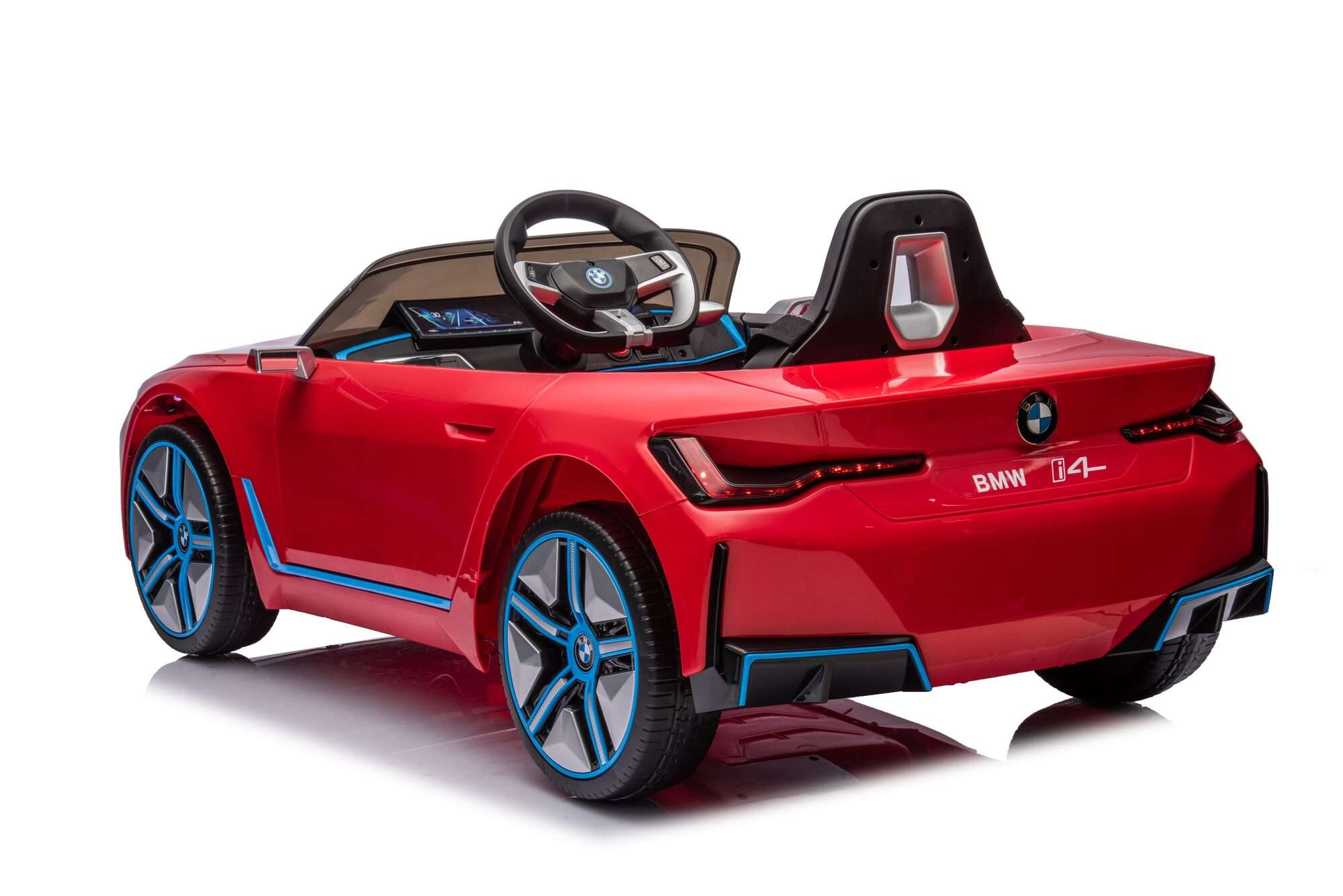 Image du produit : Auto elettrica ufficiale BMW i4 per bambini - Rosso metallizzato (da 3 a 8 anni)