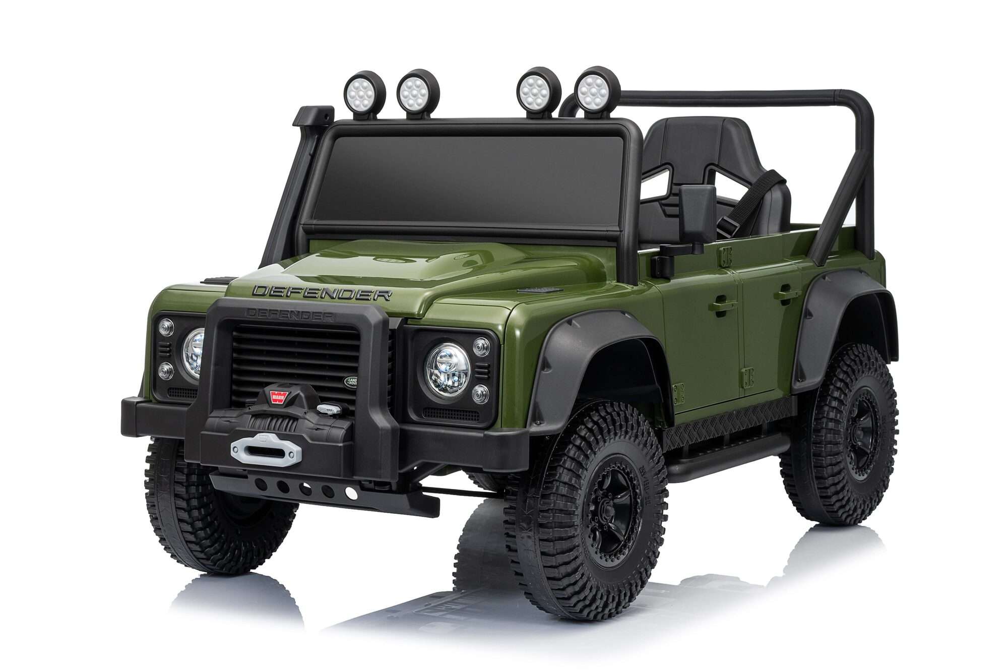 Image du produit : Land Rover Defender 110 SVX, auto elettrica per bambini - Verde militare (da 3 a 8 anni)