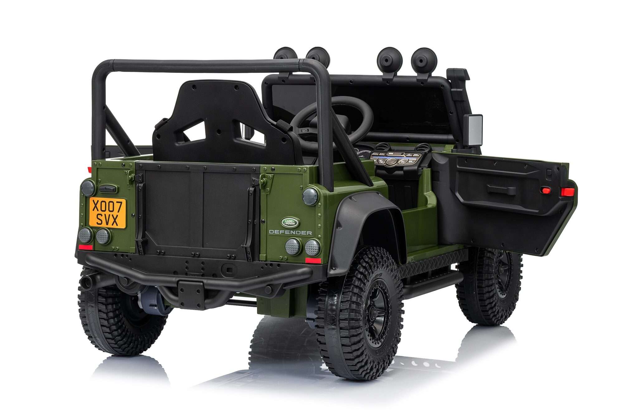 Image du produit : Land Rover Defender 110 SVX, auto elettrica per bambini - Verde militare (da 3 a 8 anni)