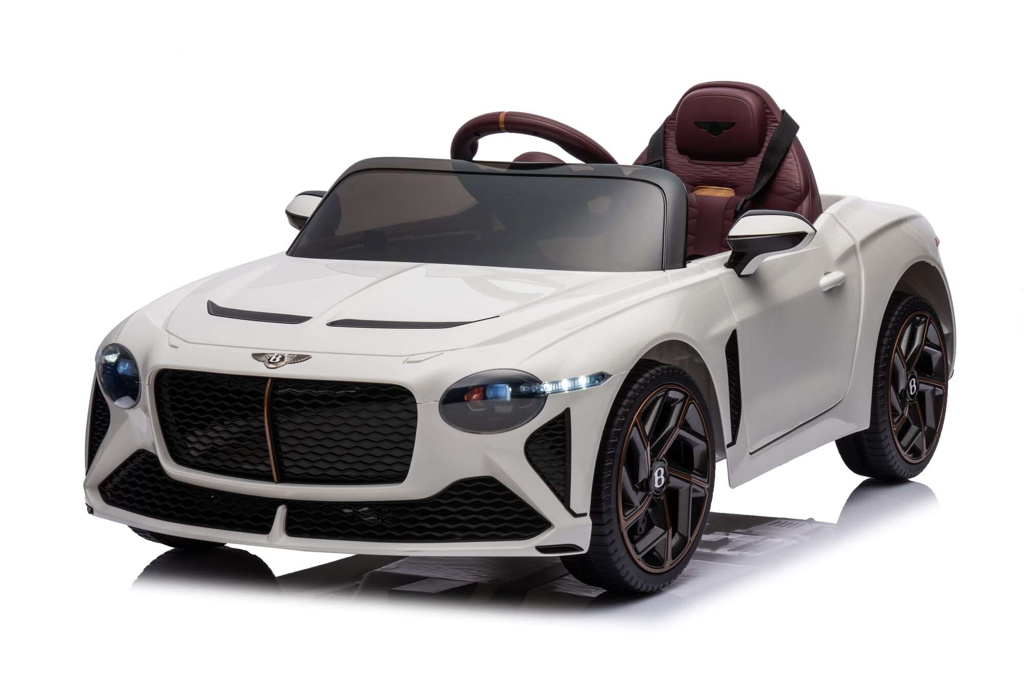 Image du produit : Bentley Bacalar Auto elettrica ufficiale per bambini - Bianco (da 3 a 8 anni)