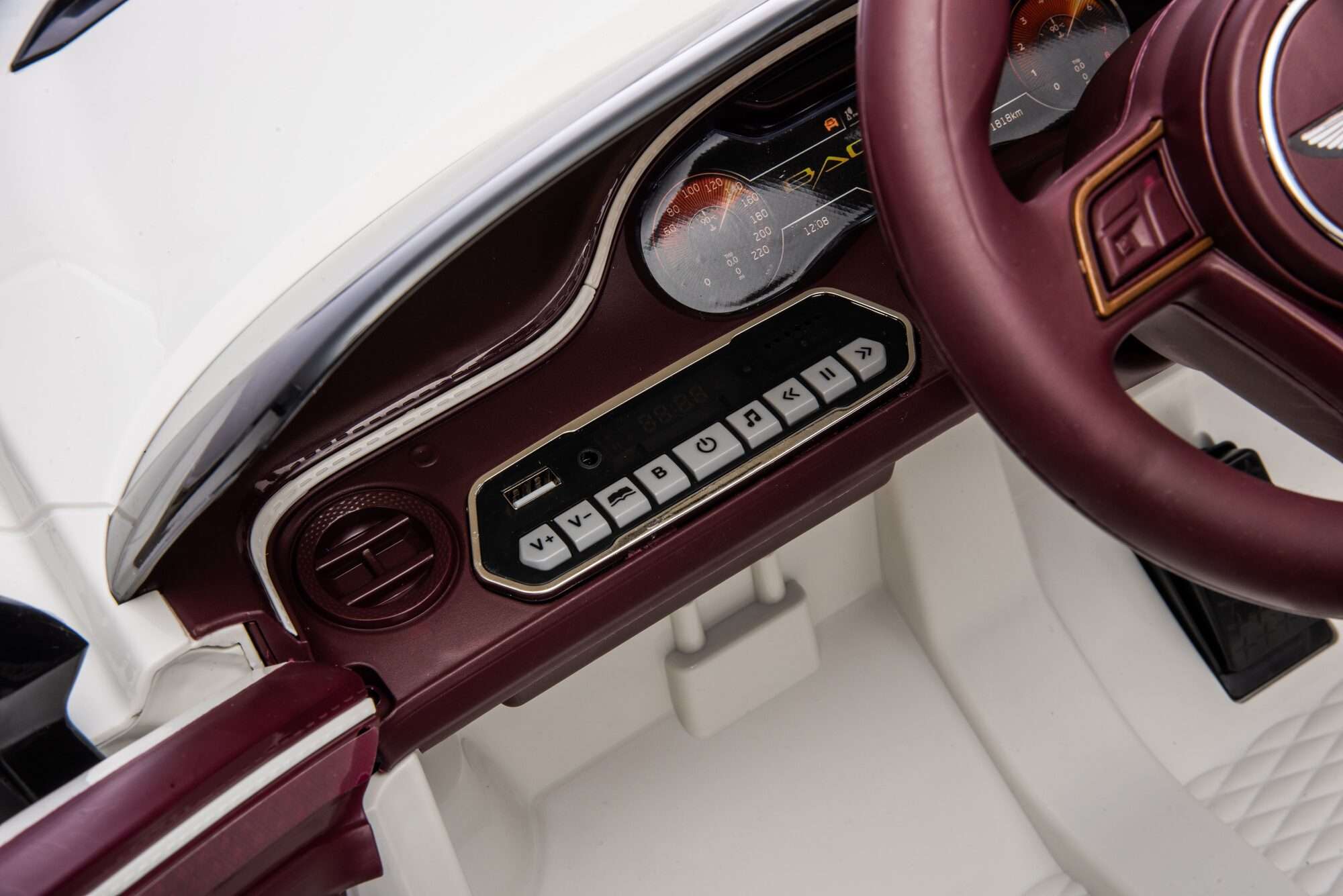 Image du produit : Bentley Bacalar Auto elettrica ufficiale per bambini - Bianco (da 3 a 8 anni)